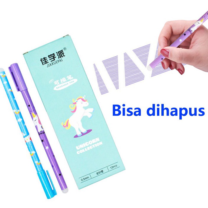 

Terlaris COD ( BISA DIHAPUS ) 1 LUSIN PULPEN GEL MOTIF UNICORN LUCU IMUT PP06 Pasti Murah