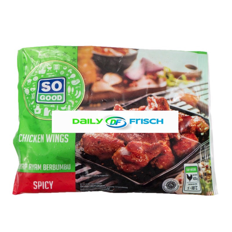

SO GOOD CHICKEN WINGS SPICY 400GR (TT)