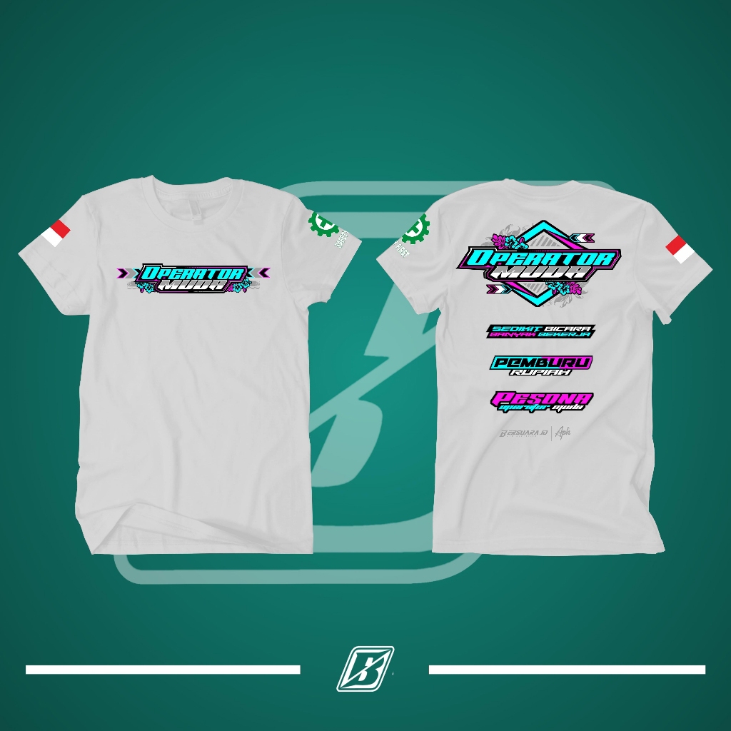 Kaos Baju Operator Muda New Collor Kaos Operator Premium Terbaik ~ FREE STIKER