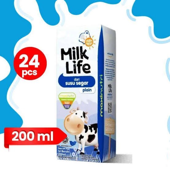 Susu UHT Milk Life 1 Dus Varian Plain