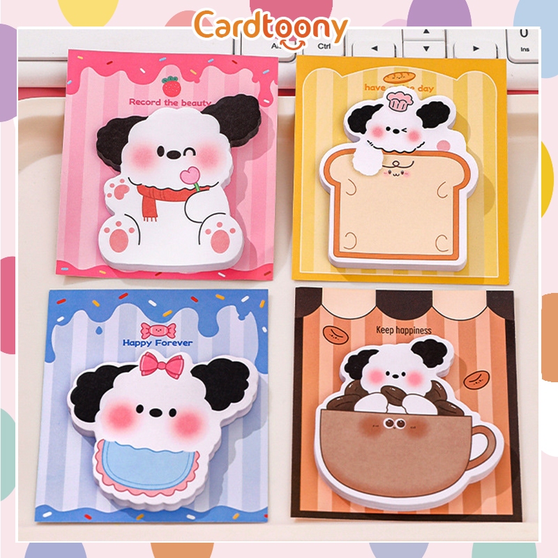 

Sticky Note / Memo Stick / Notes Kertas Tempel Puppy Dog Pink Cute Lucu Imut