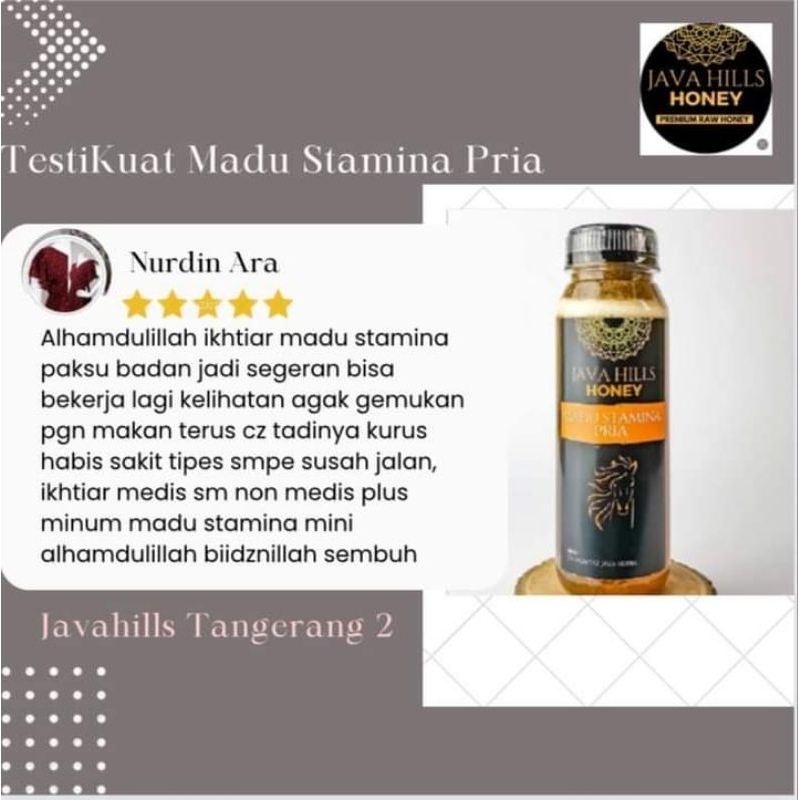 

Java hills honey javahills Mumtaz madu stamina pria 330gr