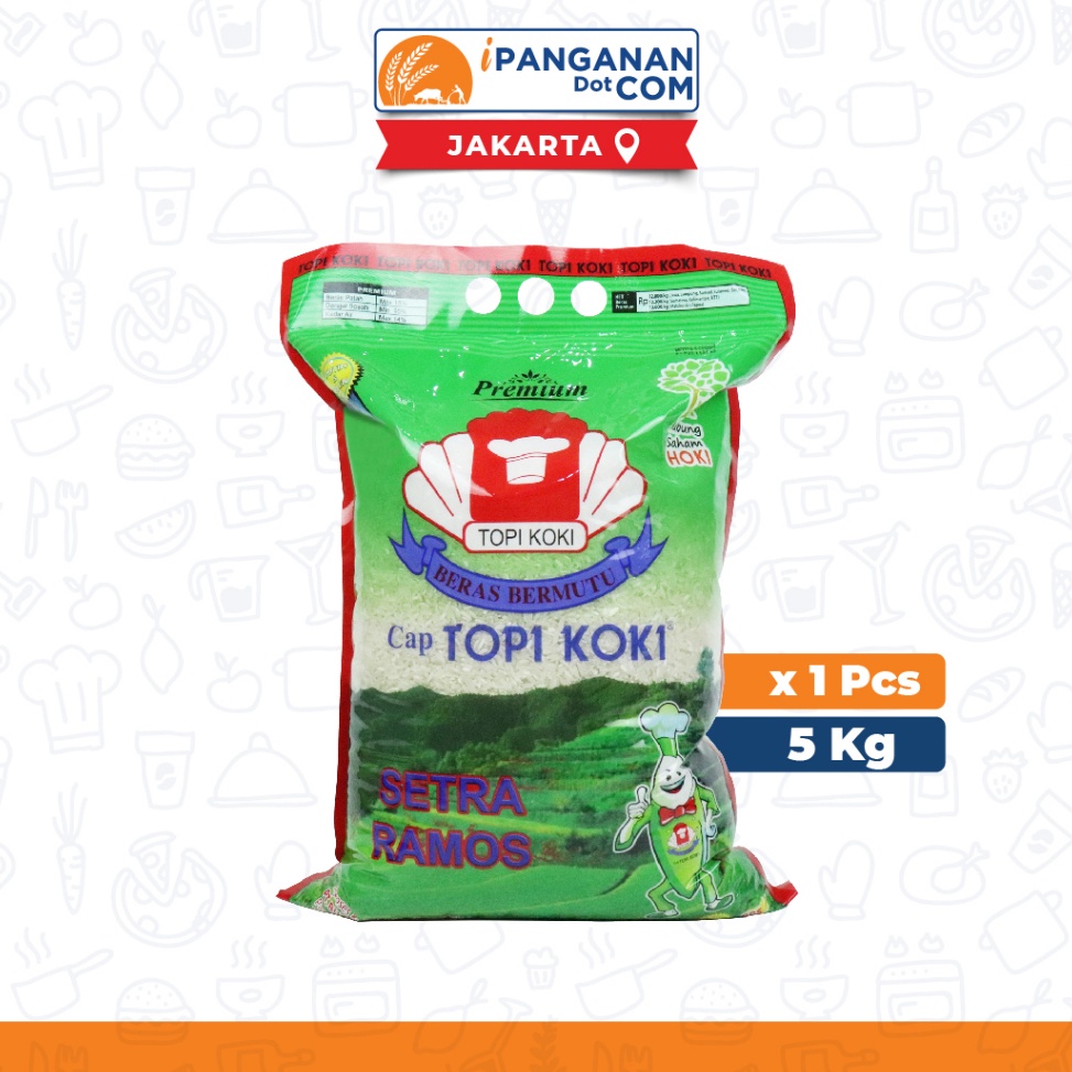 

MODEL PRW104 Beras Premium Cap Topi Koki Setra Ramos 5 Kg [Harga Sudah Termasuk Ongkir] - JKT
