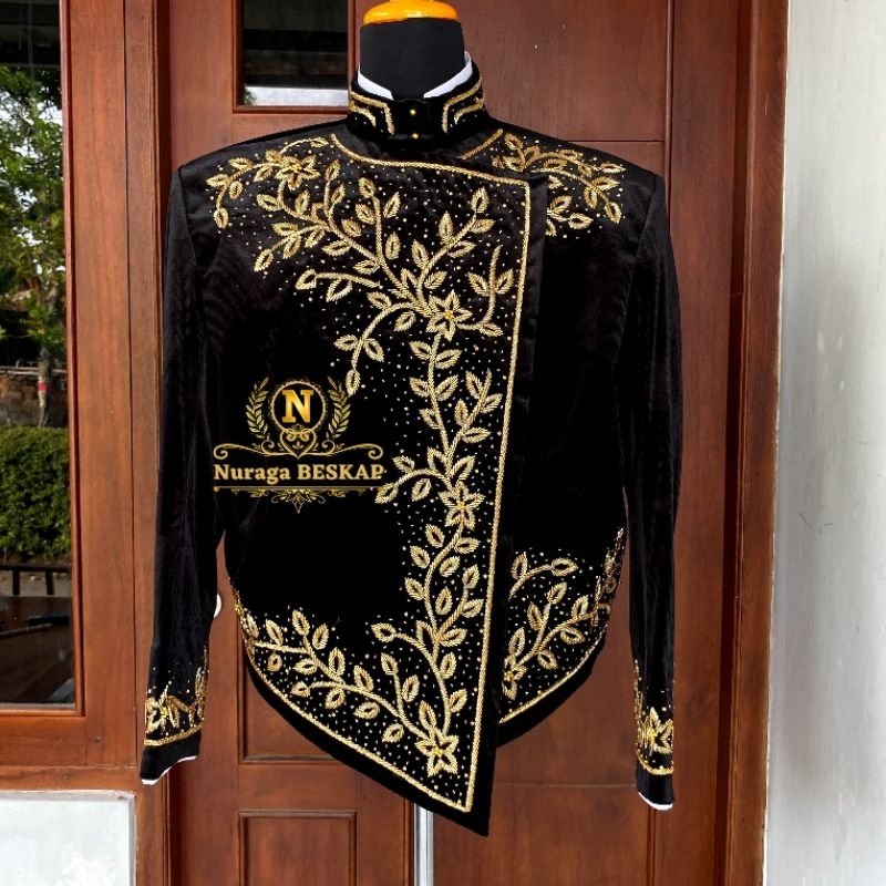 beskap pengantin bludru / beskap murah /beskap surjan bludru