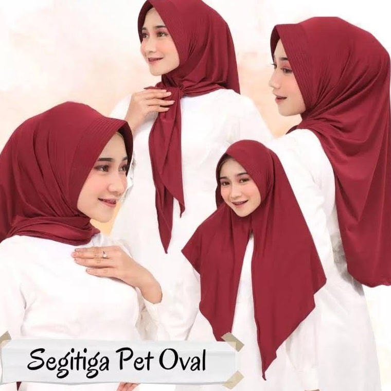 KODE KKB212 jilbab instan segitiga pet jersey premium / jilbab instan jersey / Hijab Segitiga Instan