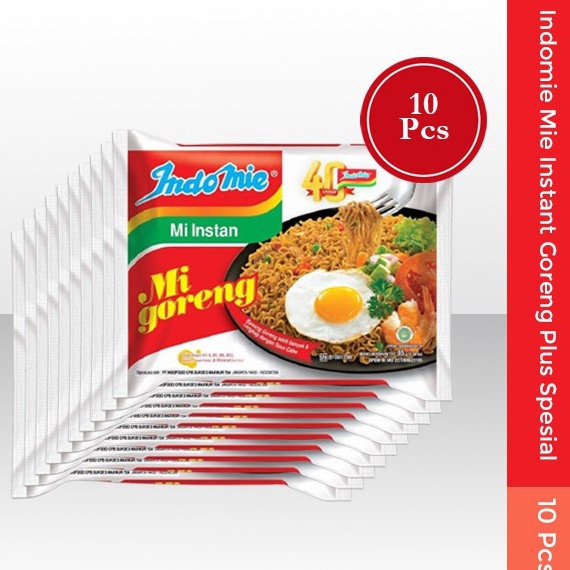

MODEL XAB631 Indomie Mie Instant Goreng Plus Special - 10Pcs