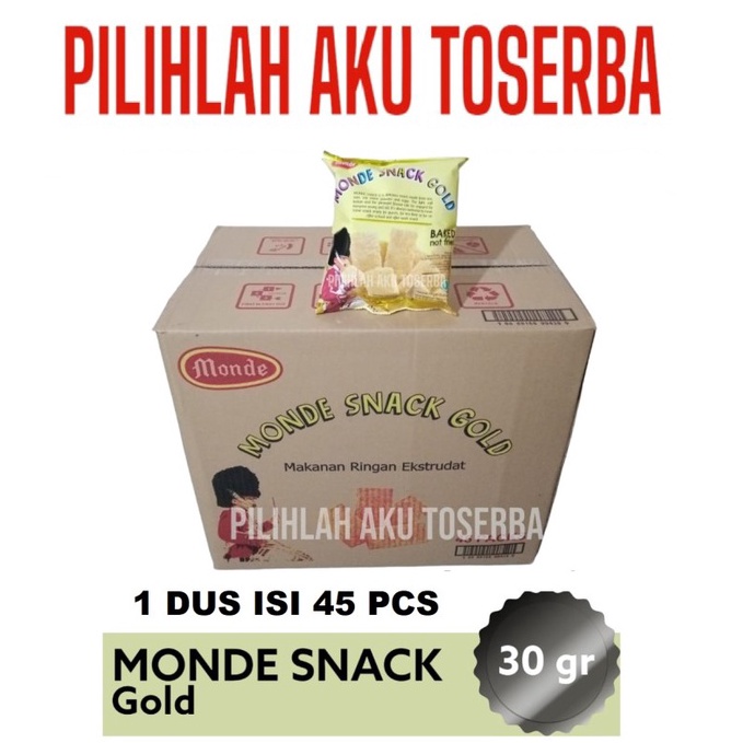 

FTV Monde Serena SNACK GOLD 30 gr - ( HARGA 1 DUS isi 45 pcs ) 6549