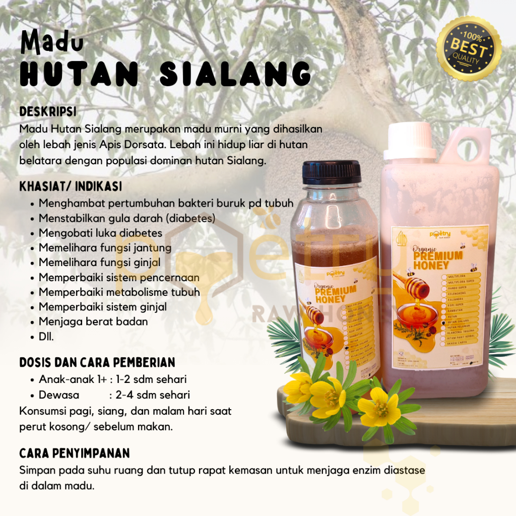 

[MADU MURNI] Madu Liar Premium Kemasan 500 Gr dan 1 Kg