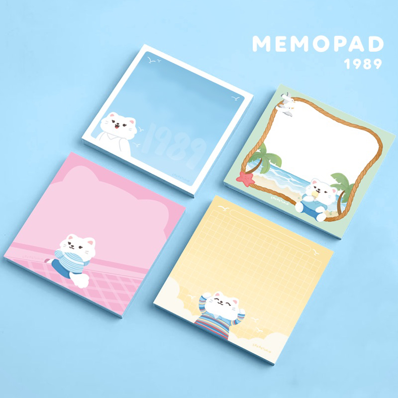 

grade B Memopad - 1989 TV (Cute Cat Version) Ervastudio