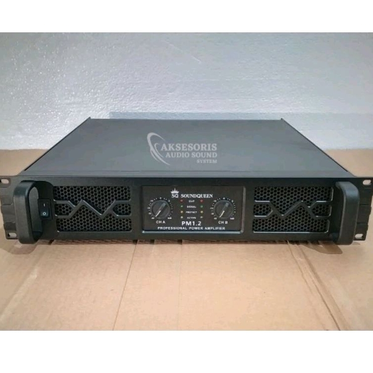 Power Soundqueen PM 1.2 2x1000 Watt Original Produk Kualitas bagus Terbaru