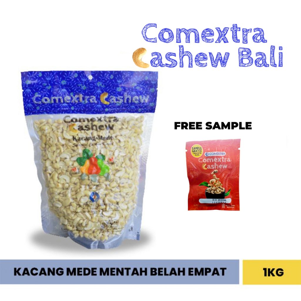 

Kacang Mede Comextra Mentah 1 Kg LWP Belah Empat Premium - Cashew Mete Mente (Bali)