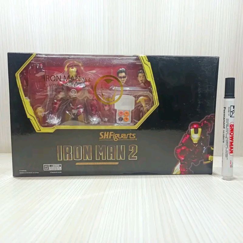Mainan action figureShf recast iron man tony stark mark 4 with accessoriesTinggi sekitar 6 inchArtik