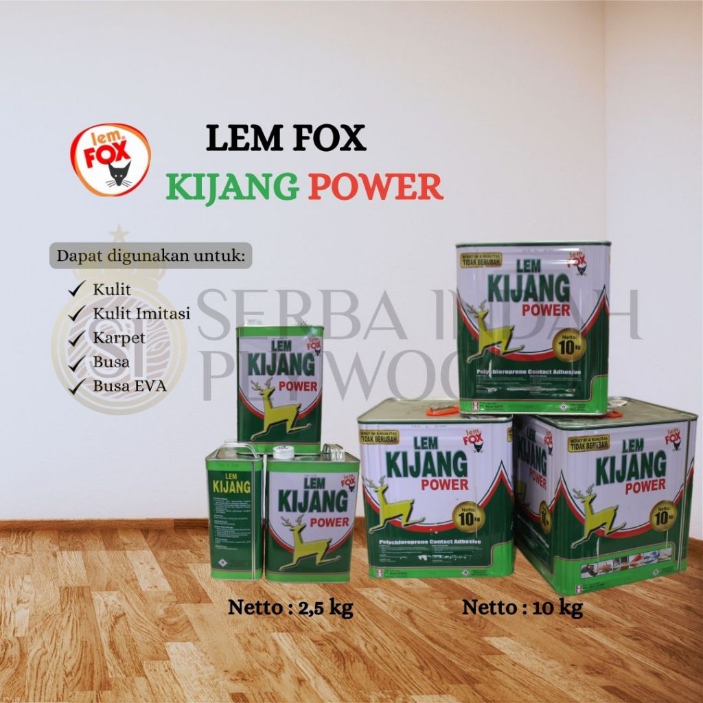 Lem Fox Kijang Power 2,5 kg & 10 kg | Lem Kulit, Kulit Imitasi,  Karpet, Busa, Busa EVA