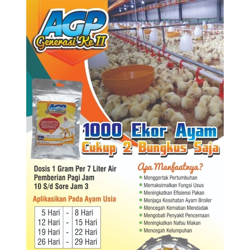 AGP GENERASI II BEST SELLER NO.1 FCR Broiler
