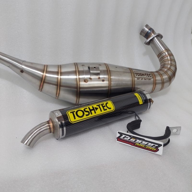 Knalpot Ninja Tostech Carbon untuk Ninja 2 Tak R RR SS Stainless