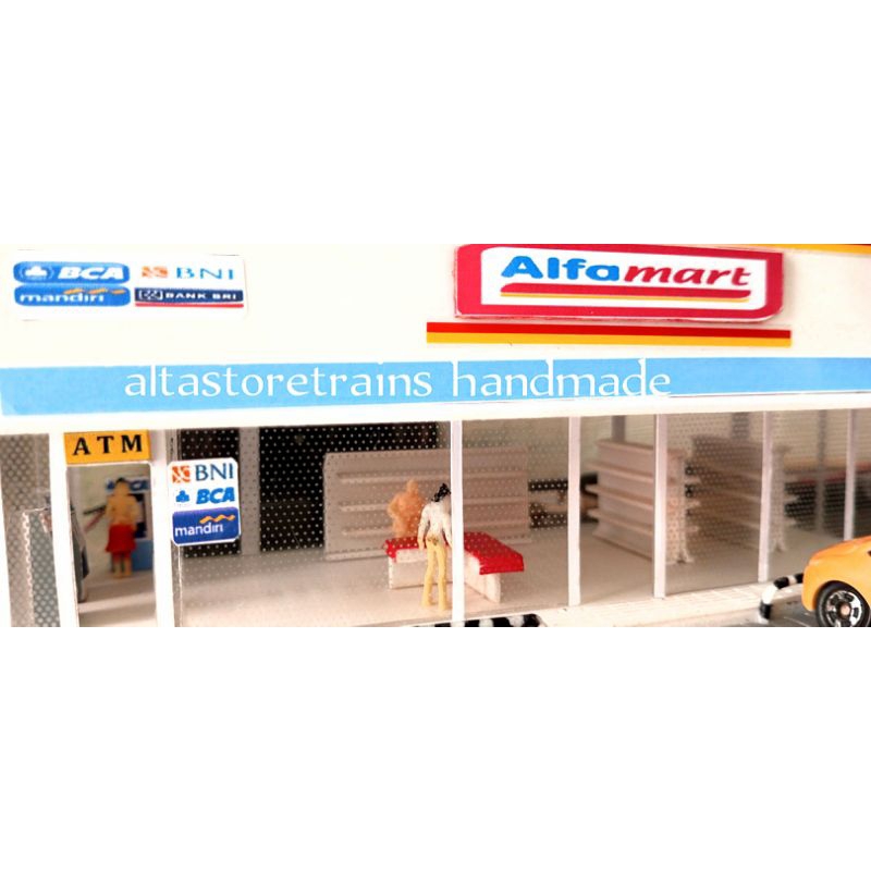 alfamart miniatur diorama maket altastoretrains handmade