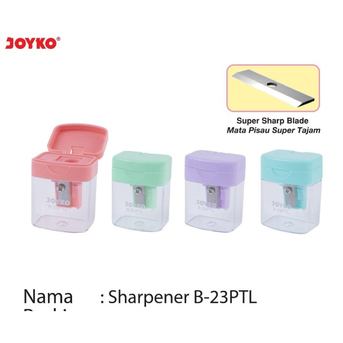 

Rautan Pensil Joyko B-23 / Pencil Sharpener B 23 / Serutan Pensil 1 Lubang