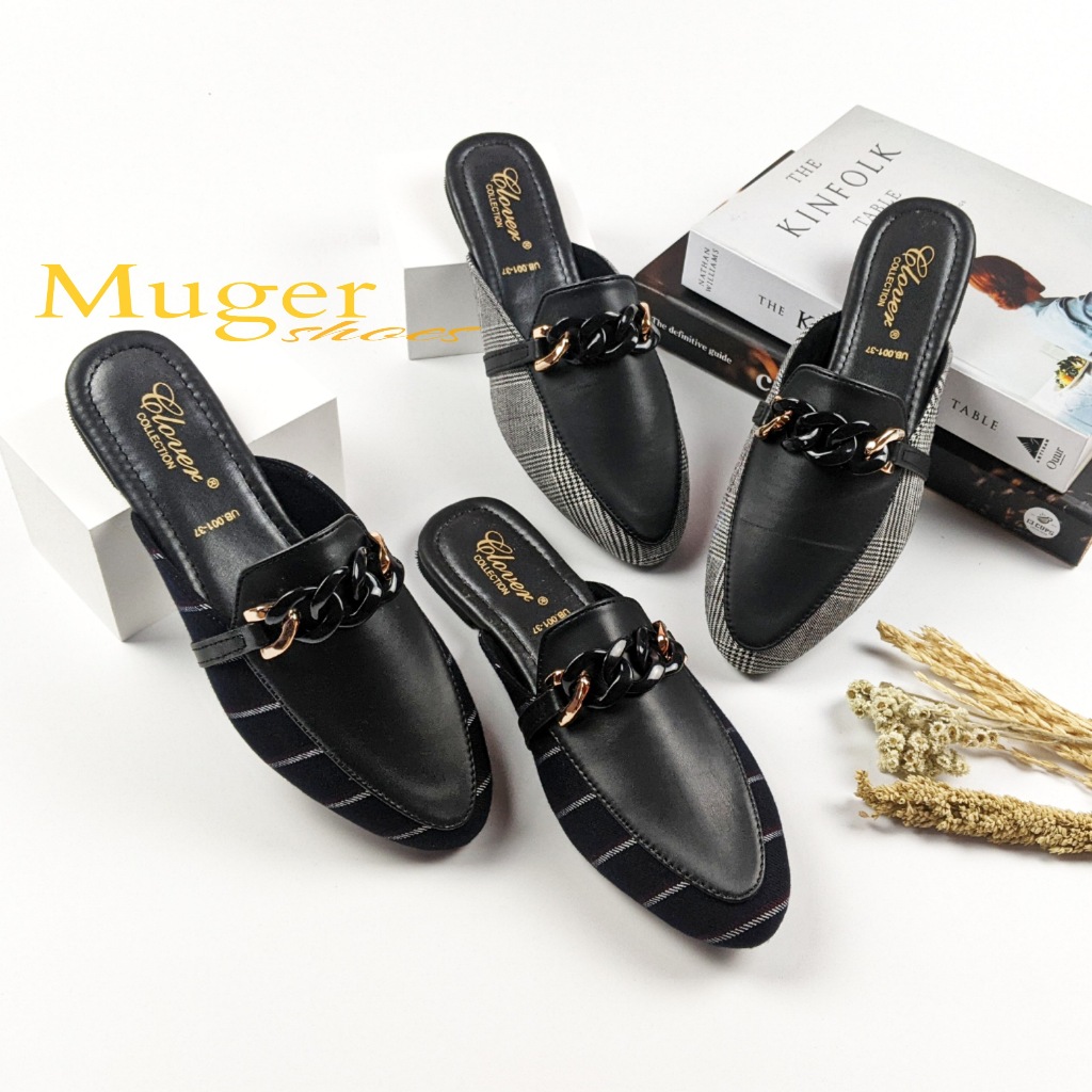 Nadia, Sepatu Wanita/ Sendal Bapau Flat Muger Shoes