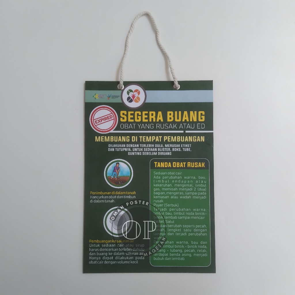 

Hard Poster Segera Buang Obat yang Rusak atau ED - Hard Poster Farmasi - Tanda Obat Rusak