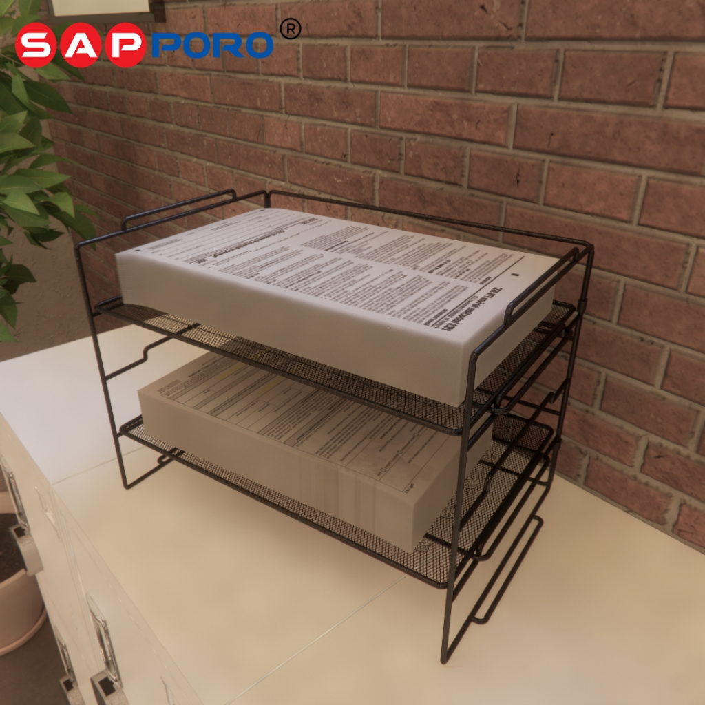 Rak Dokumen Meja File Organizer Penyimpanan Arsip Kantor