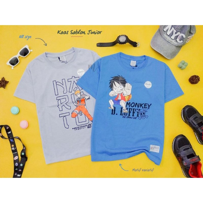 Kaos anak laki laki Motif ANIME