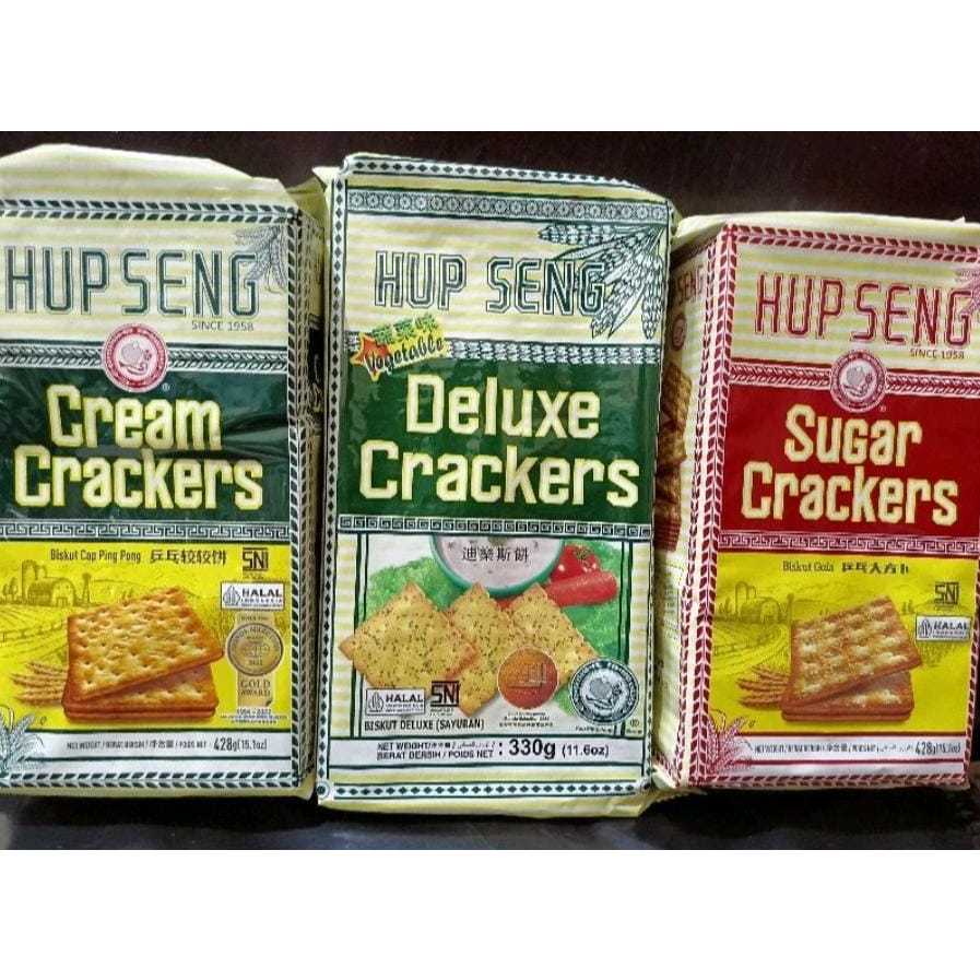 

HUP SENG BISCUIT VEGETABLE DELUXE CRACKERS 330 GR