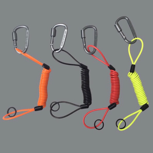 spiral wire sling baja lapis karet pengaman benda jatuh tali kunci rachet/kunci scaffolding