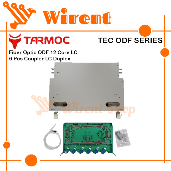 Fiber Optic ODF/OTB 12 Core LC Lengkap Rackmount | ODF 12C LC