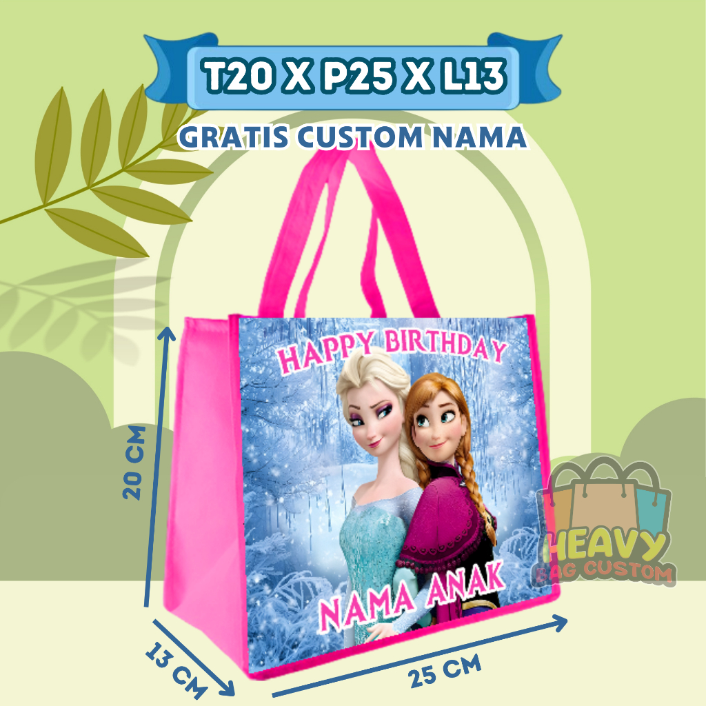 

PAKET 50 PCS Tas Ulang Tahun Goodie Bag Anak Bingkisan Snack KFC Gratis Custom Nama Murah