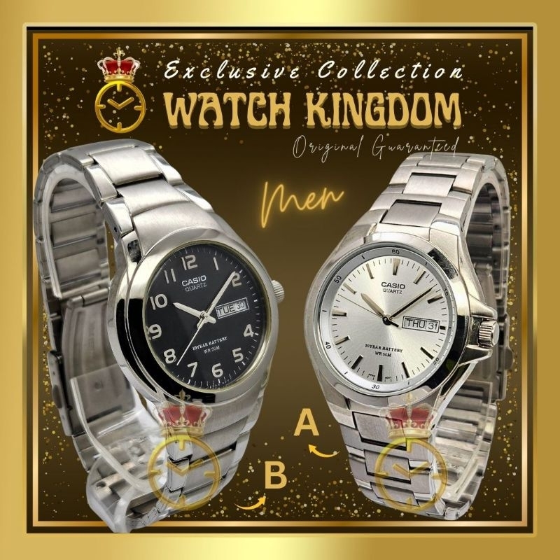 Jam Tangan Pria Casio Original Ukuran Diameter Kecil Water Proof Tahan Anti Air Day Date Tanggal Har