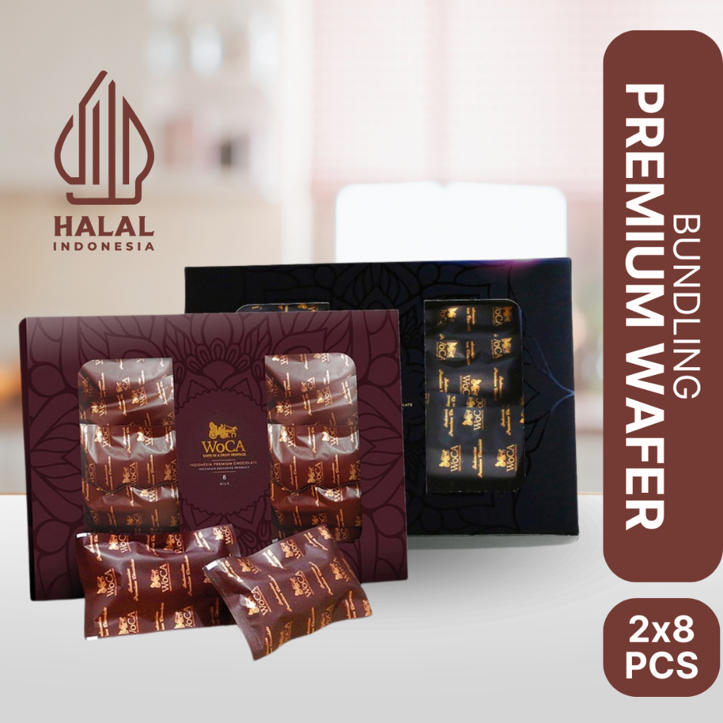 

WoCA Wafer Coklat Premium PAKET - Dark dan Milk Chocolate