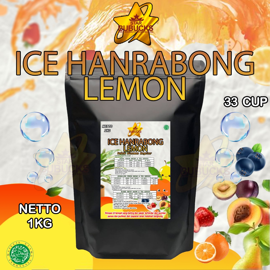 

Star Bubucks Rasa Hanrabong ( jeruk Korean ) Bubuk Instan Minuman Premiun ( 1 Kg )