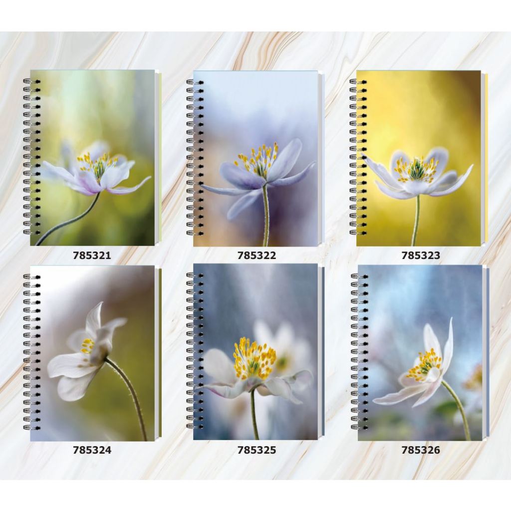 

Spiral Notebook A6 / Bunga / Set 51 / 3547