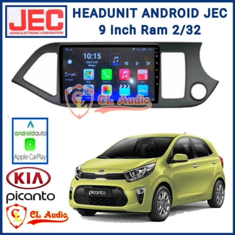 Head Unit Android JEC 9 Inch  KIA Picanto 2011-2015