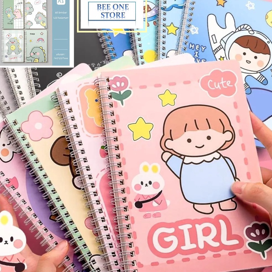

Buruan Beli BEE ONE - Buku Tulis Ring A5 Spiral Motif Buku Tulis Catatan A5 NoteBook Ring A5