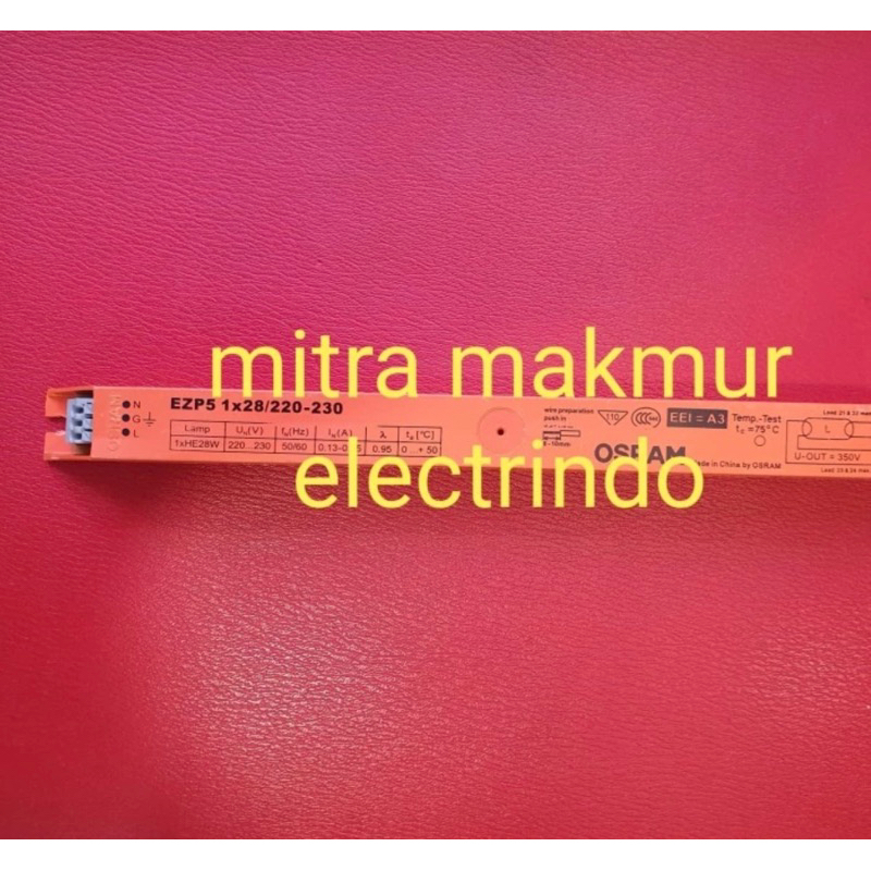 ballast osram qtz5 1x28 220 240 ballast t5 1x28watt electronic