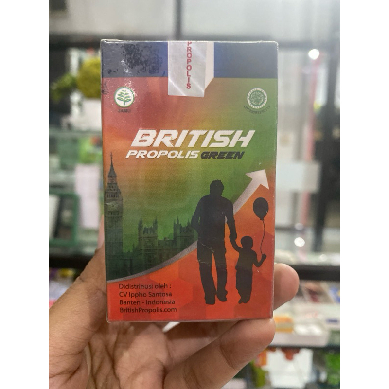 british propolis green / british propolis hijau