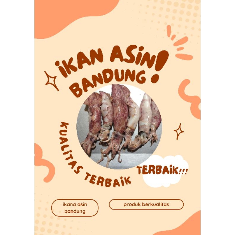 

Ikan asin bandung/ikan asin cumi/ikan asin cumi rebus 200g-500g/ikan asin cumi ukuran sedang/ikan asin cumi ukuran kecil/ikan asin cumi ukuran besar/ikan asin cumi bekualitas/ikan asin cumi unggulan