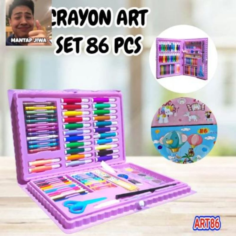 

(COD) KRAYON ART SET ISI 86