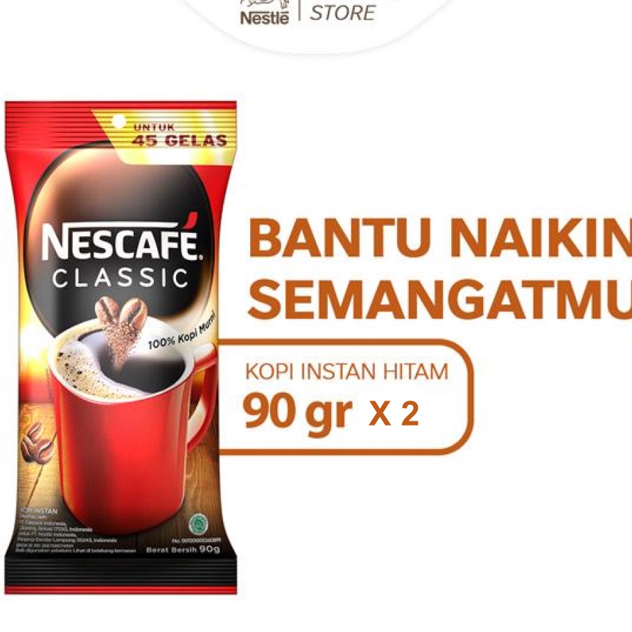 

Kode AJ343 Nescafe Classic Kopi Hitam Instan Pouch 90 gr