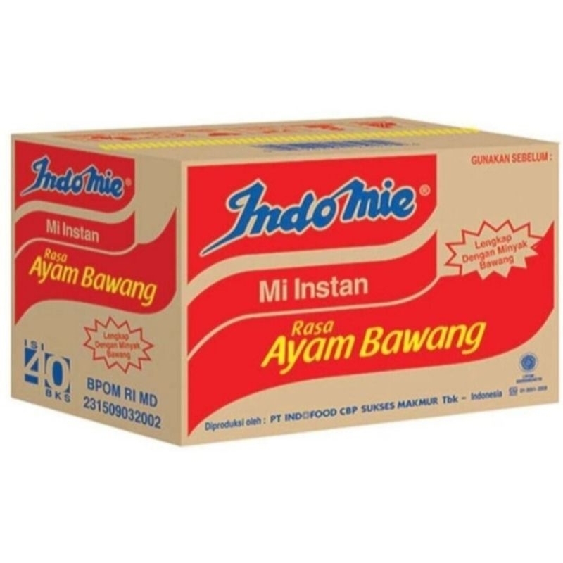 

Indomie Mie instan kuah Ayam bawang 1 karton