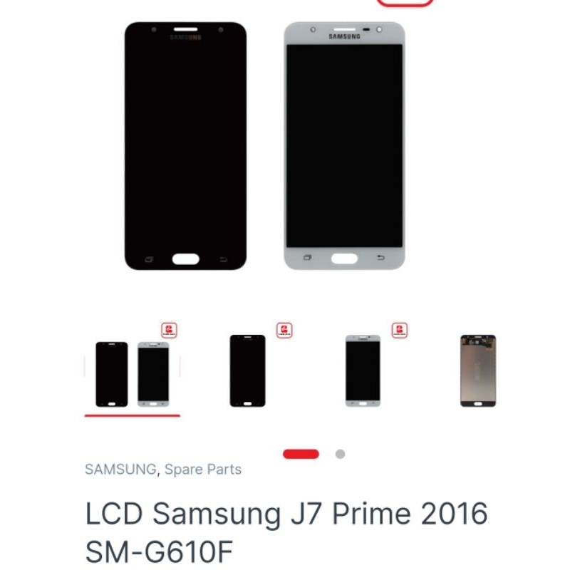 LCD TOUCHSCREEN SAMSUNG SM-G610F / J7 PRIME 2016 BLACK