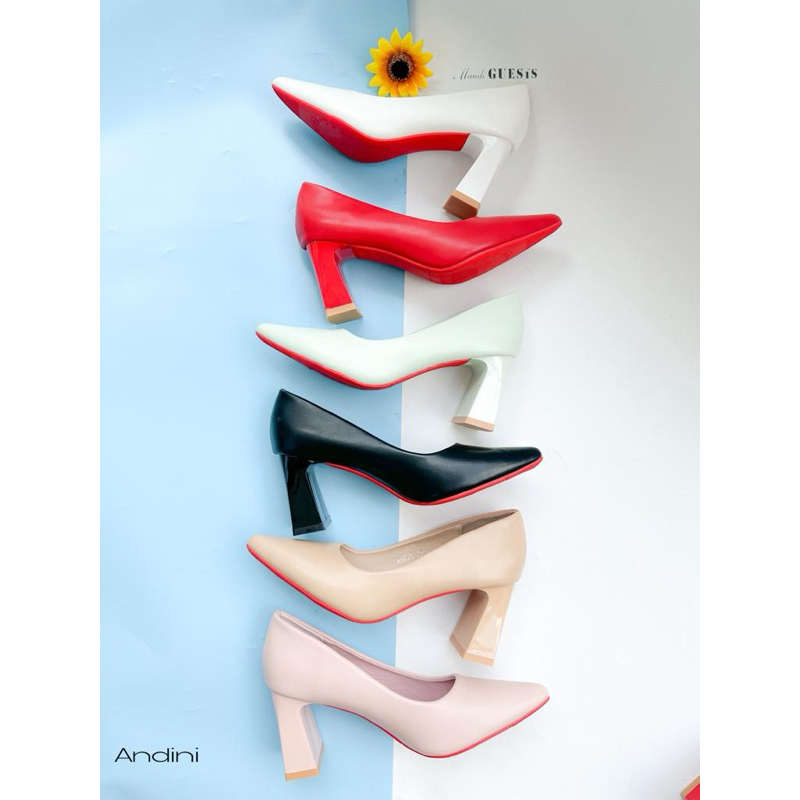 Thick heels 7cm by Maude Guesis doff import sepatu wanita hak tahu kantor kerja casual dailyshoes fo