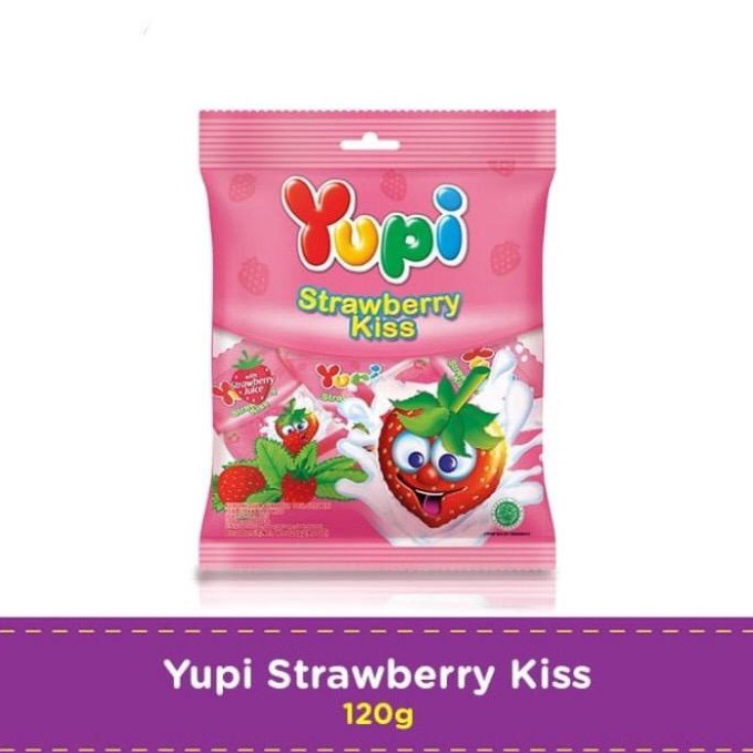 

modelTipe FWC791 PROMO YUPI STRAWBERRY KISS | PERMEN YUPI STRAWBERRY KISS 1 PACK 120gr PERMEN JADUL