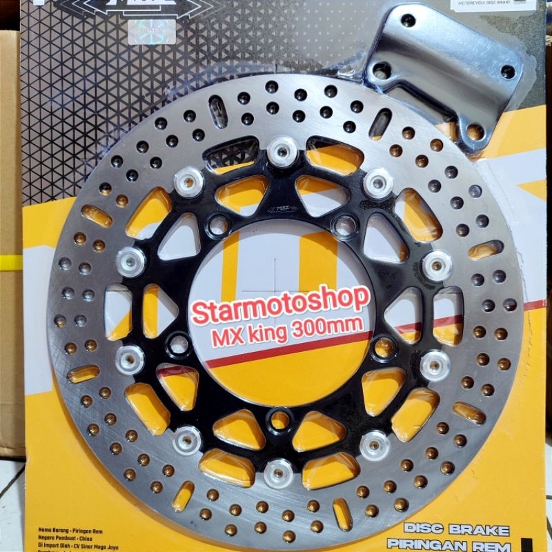 piringan cakram lebar 300mm depan MX KING LUBANG 5