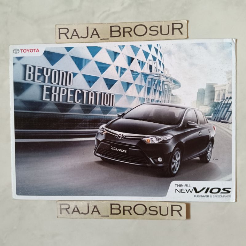 Poster brosur katalog leaflet Toyota Vios 2014