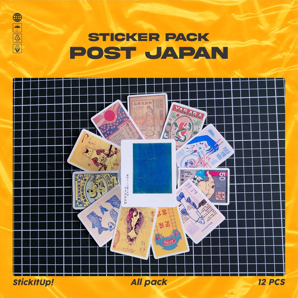 

COD✨ StickItUp Stiker Pack Poster Tokyo City Jepang Colorfull Keren Untuk Koper Laptop Skateboard