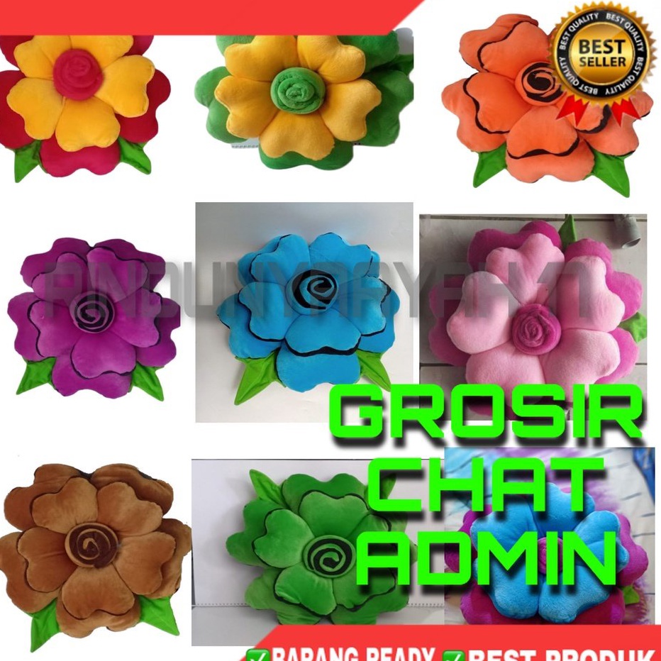 Ready stock [RA]BANTAL SOFA BUNGA MAWAR KURSI BUNGA MAWAR
