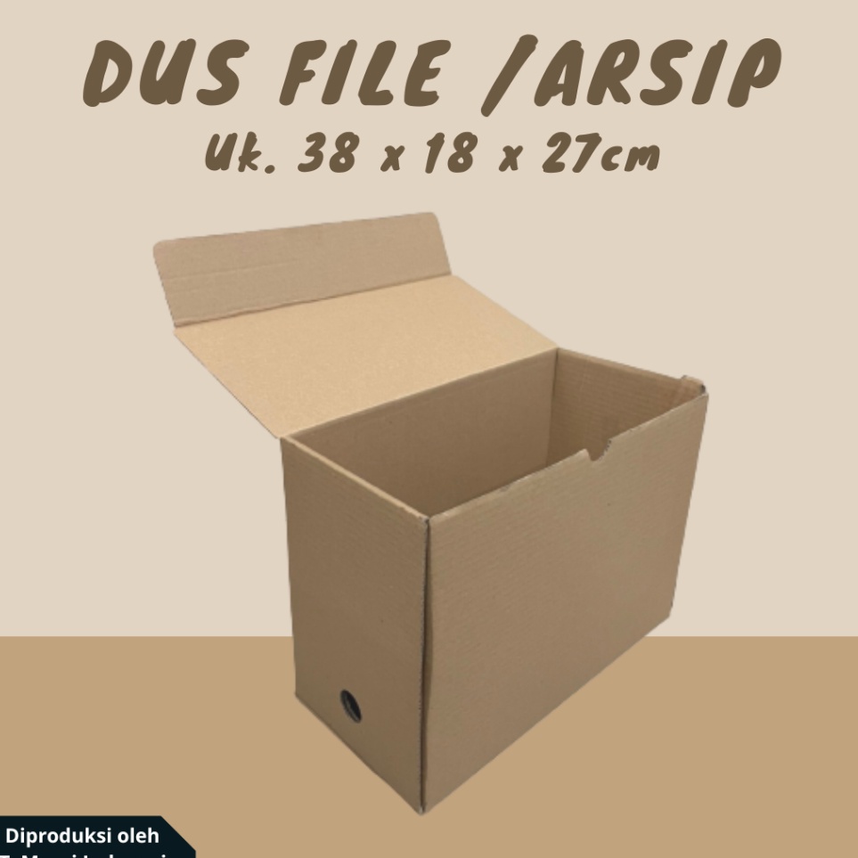

Ready Dus Arsip / Box File / Karton Arsip (Ukuran 38 x 18 x 27 cm)