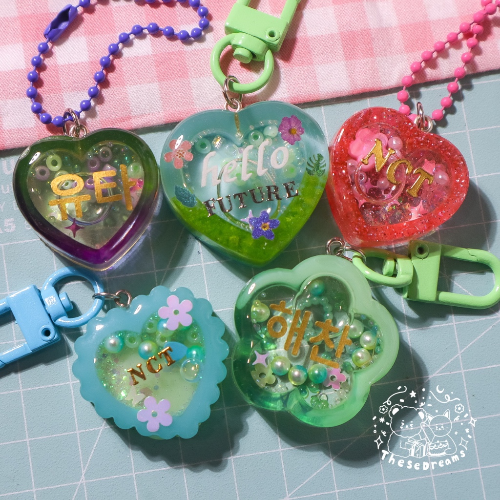 [READY STOCK] NCT Resin Keychain | Gantungan Kunci Resin NCT kpop